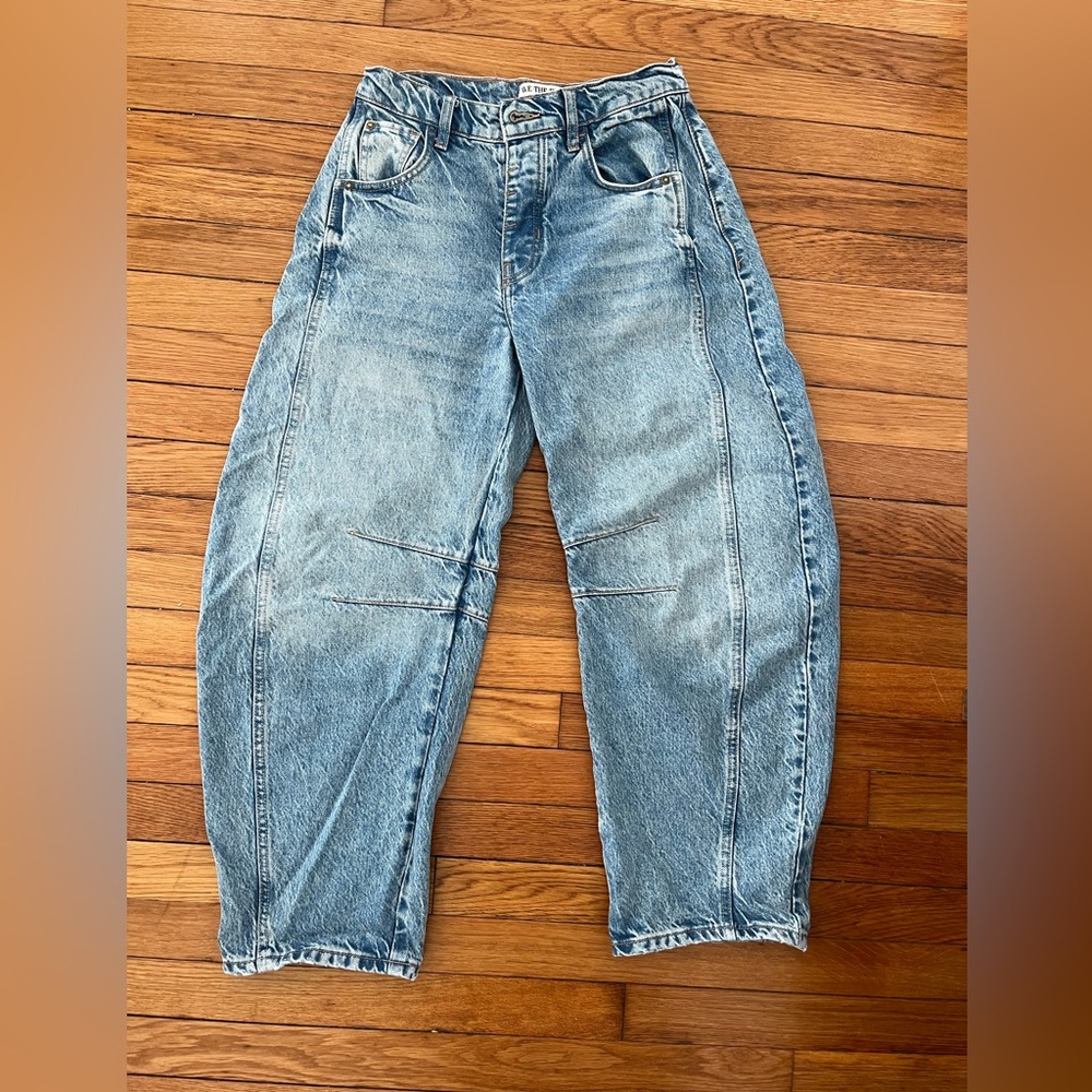 We The Free mid rise barrel Denim Jeans